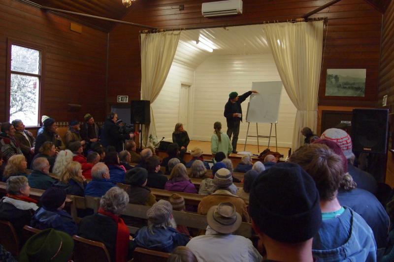 Murray outlining the mining methods that will be potentially used at the site